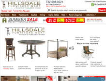 Tablet Screenshot of hillsdalefurnituremart.com